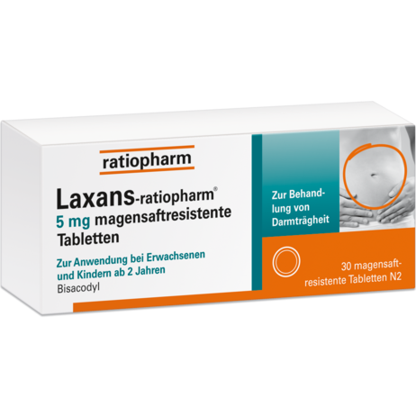 Laxans-ratiopharm® 5&nbsp;mg magensaftresistente Tabletten